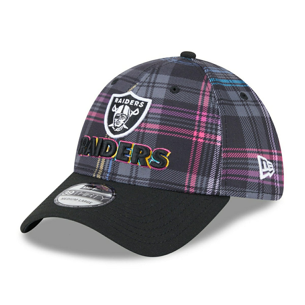 Las Vegas Raiders 2024 NFL Crucial Catch New Era 39THIRTY Flex Cap Lifestyle