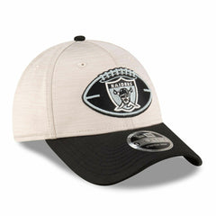 Oakland Raiders Historic 2024 NFL Sideline New Era Stretch-Snap 9FORTY Cap Fashion