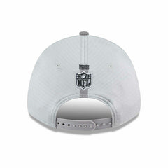Las Vegas Raiders 2024 NFL Training Camp New Era Stretch-Snap 9FORTY Cap Gray Lifestyle