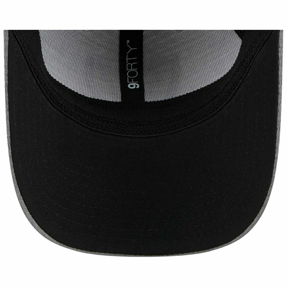 Las Vegas Raiders 2024 NFL Training Camp New Era Stretch-Snap 9FORTY Cap Gray Lifestyle