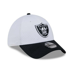 Las Vegas Raiders 2024 NFL Training Camp New Era 39THIRTY Flex Cap White Taass sale