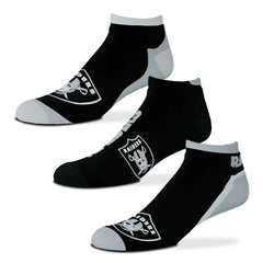 Las Vegas Raiders No Show NFL Socks 3-Pack Taass for sale