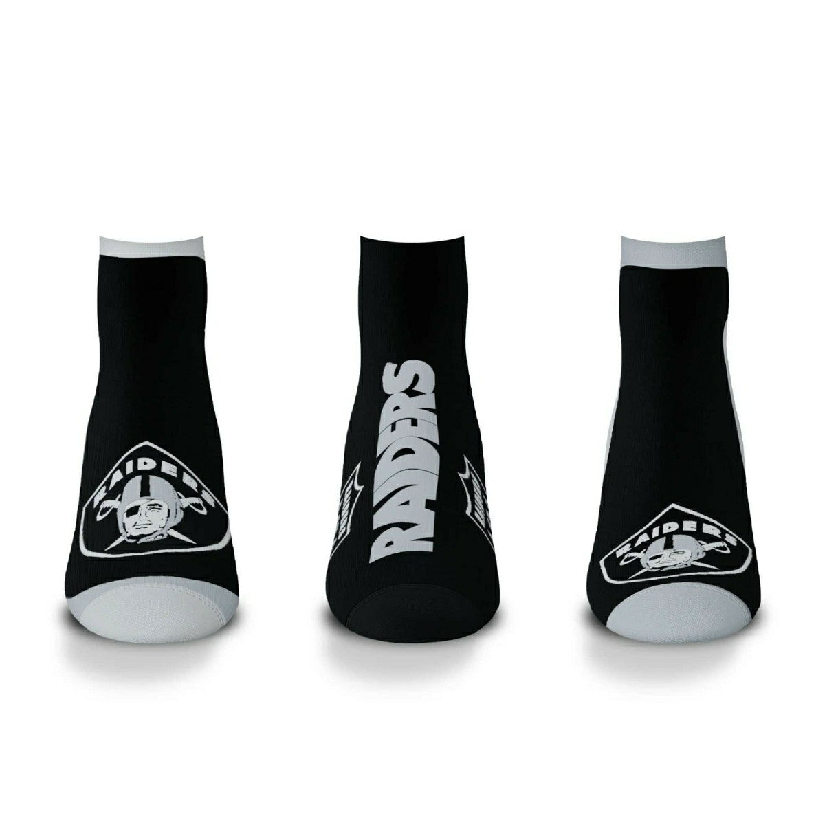 Las Vegas Raiders No Show NFL Socks 3-Pack Taass for sale