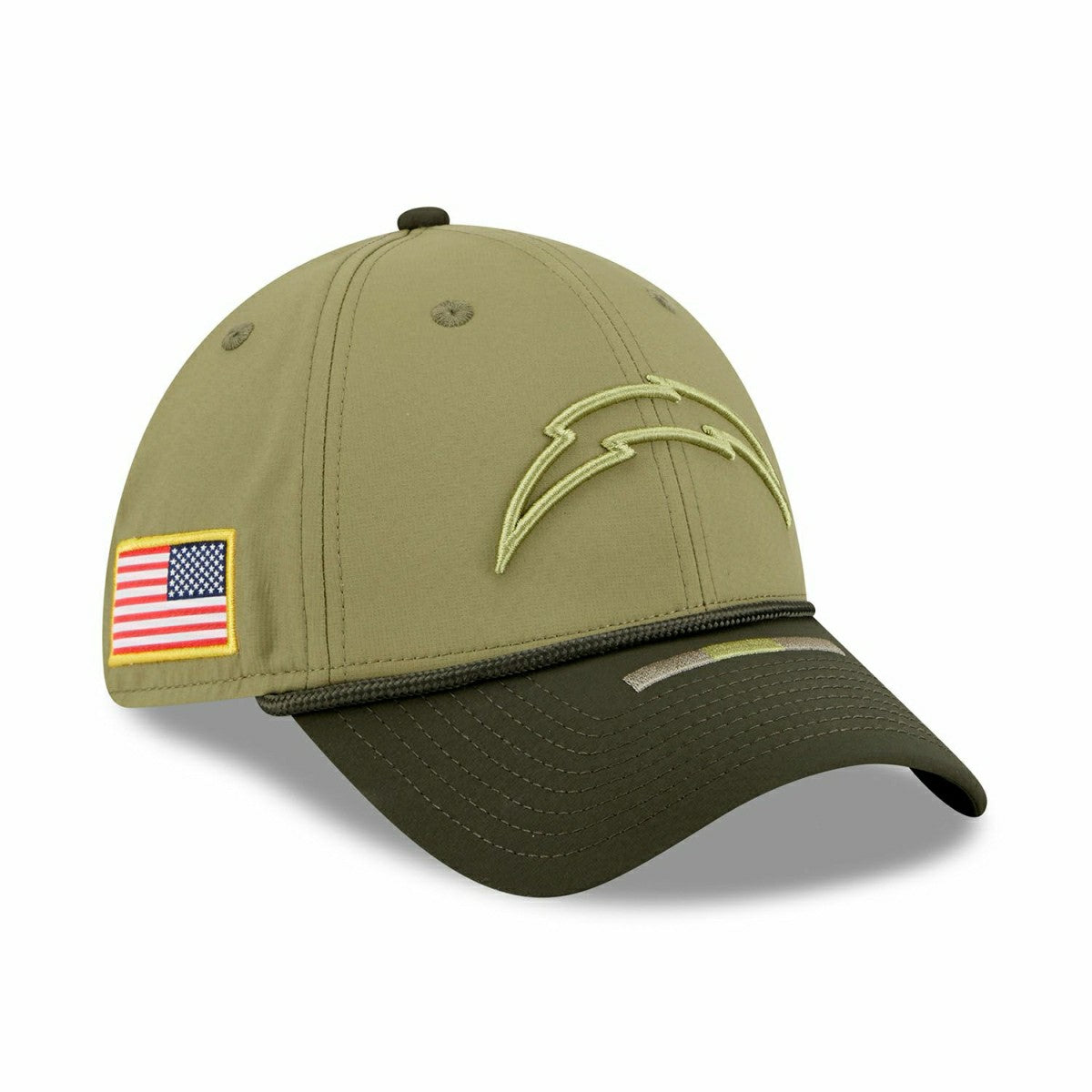 Los Angeles Chargers 2025 NFL Salute to Service 39THIRTY Flex Cap Olive Taass US