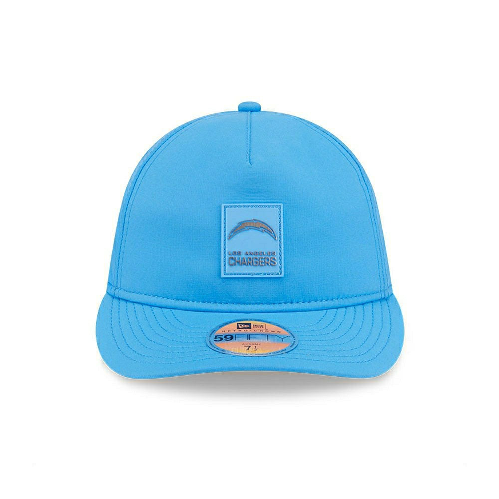 Los Angeles Chargers 2025 NFL On-Field Sideline 59FIFTY A-Frame Fitted Cap Blue Lifestyle