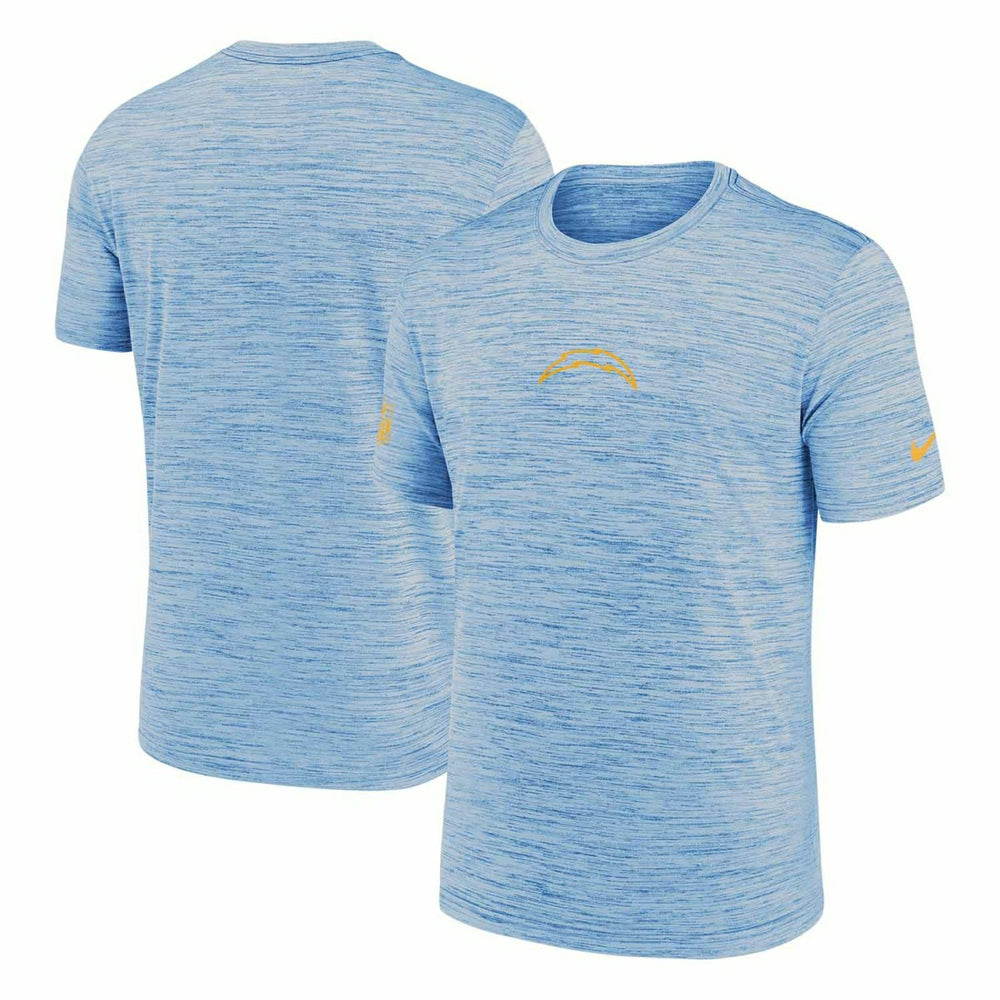 Los Angeles Chargers 2025 NFL Sideline Nike Velocity Performance T-Shirt Blue Taass sale
