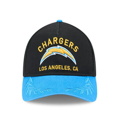 Los Angeles Chargers 2025 NFL Draft 9TWENTY A-Frame Adjustable Cap Black Taass for sale