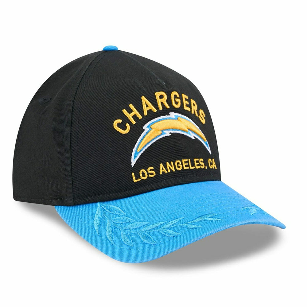 Los Angeles Chargers 2025 NFL Draft 9TWENTY A-Frame Adjustable Cap Black Taass for sale