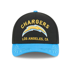 Los Angeles Chargers 2025 NFL Draft 9FORTY M-Crown A-Frame Snapback Cap Black Taass US
