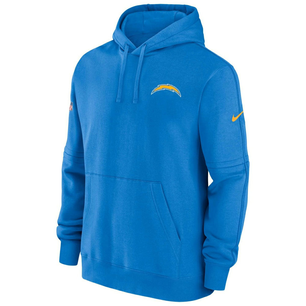 Los Angeles Chargers 2023 NFL Sideline Nike Club Hoodie Blue Lifestyle