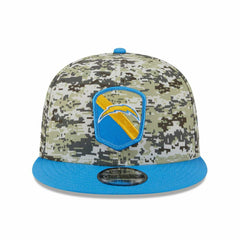 Los Angeles Chargers Camo 2023 NFL Salute to Service New Era 9FIFTY Snapback Cap Taass sale