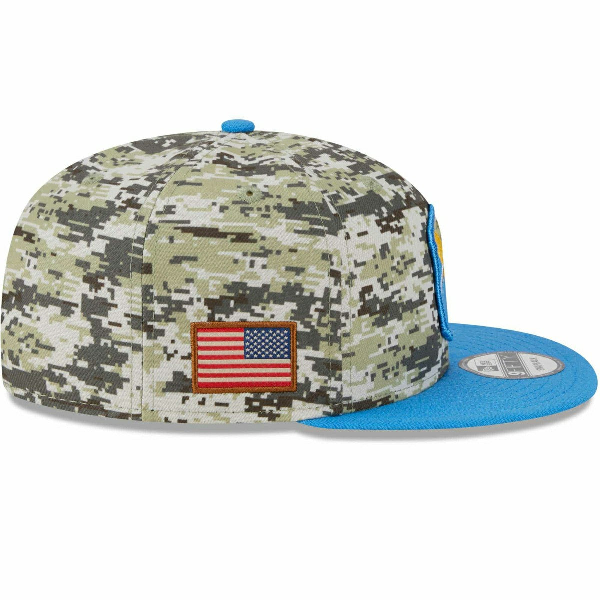 Los Angeles Chargers Camo 2023 NFL Salute to Service New Era 9FIFTY Snapback Cap Taass sale