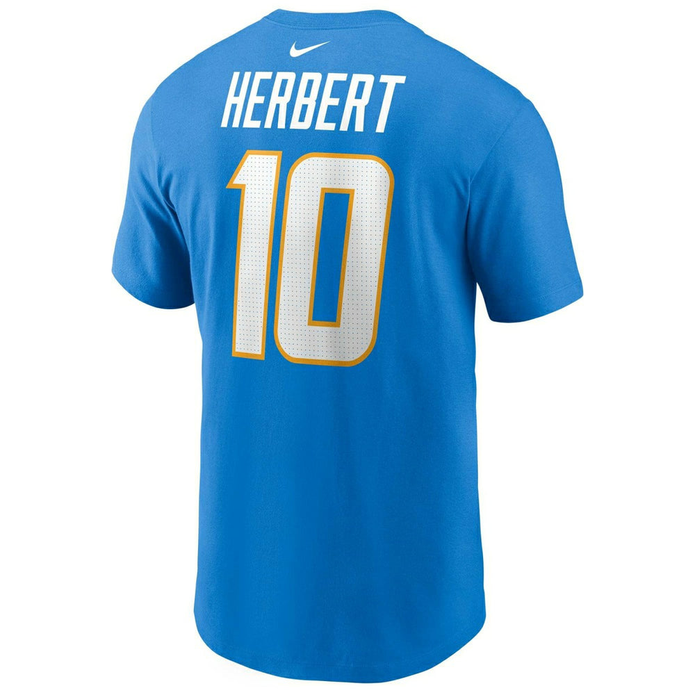 Justin Herbert #10 Los Angeles Chargers Nike Player NFL T-Shirt Blue Taass US