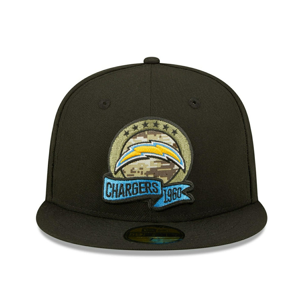 Los Angeles Chargers 2022 NFL On-Field Salute to Service New Era 59FIFTY Fitted Cap Lifestyle