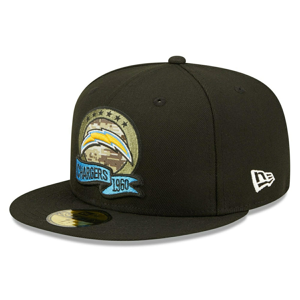 Los Angeles Chargers 2022 NFL On-Field Salute to Service New Era 59FIFTY Fitted Cap Lifestyle
