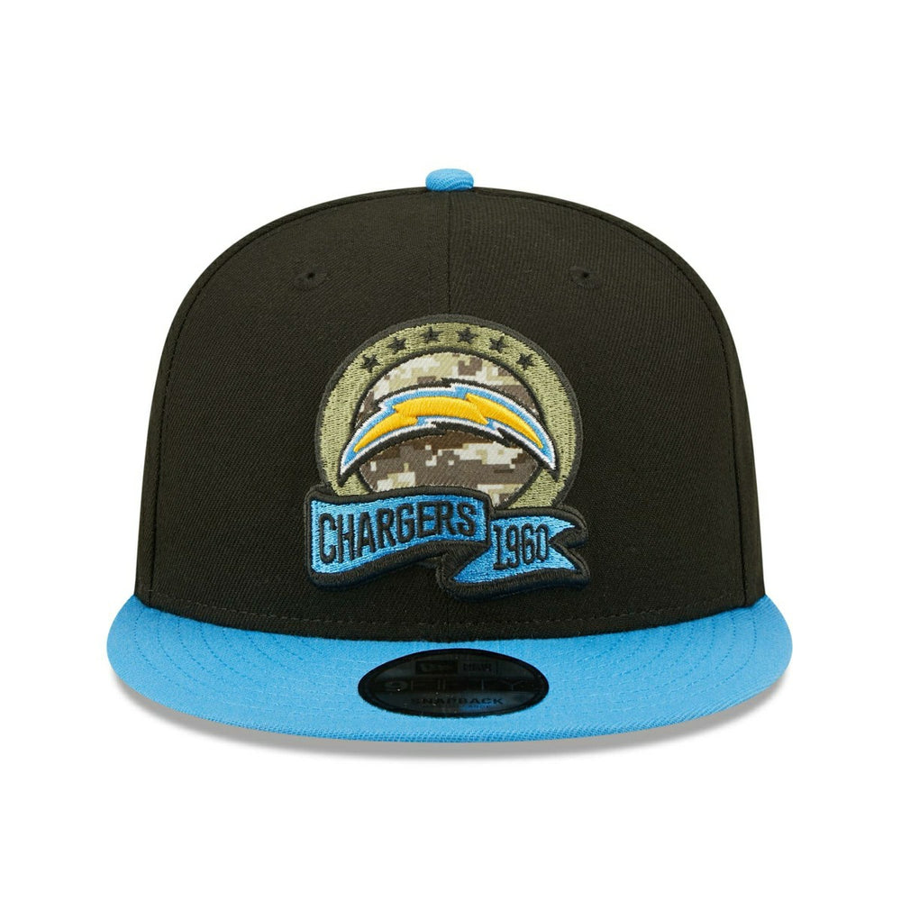 Los Angeles Chargers 2022 NFL On-Field Salute to Service New Era 9FIFTY Snapback Cap Taass sale