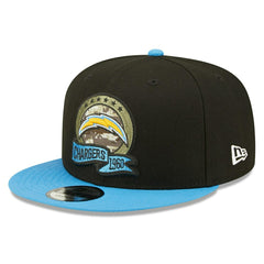 Los Angeles Chargers 2022 NFL On-Field Salute to Service New Era 9FIFTY Snapback Cap Taass sale