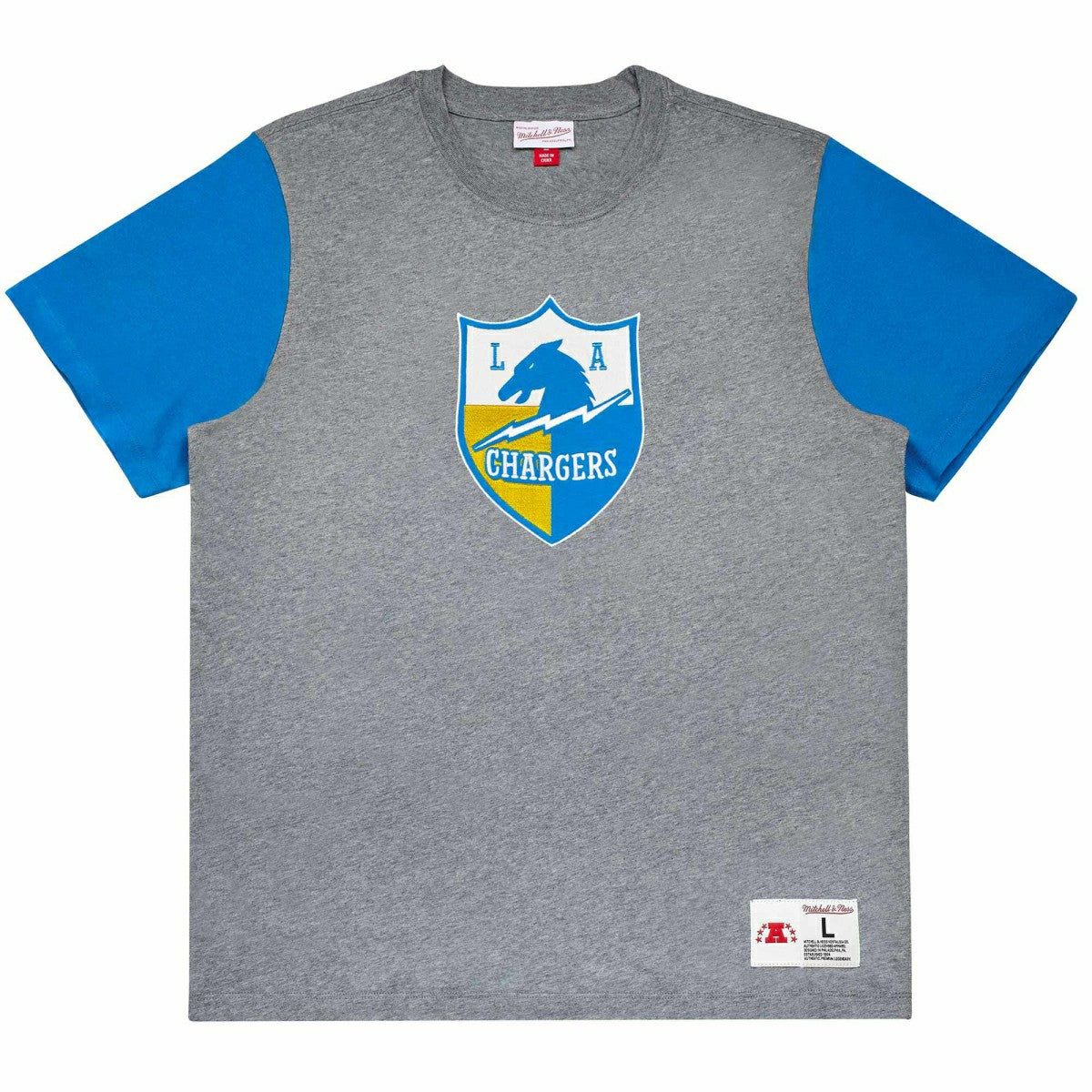 Los Angeles Chargers Mitchell & Ness Color Blocked NFL Throwback T-Shirt Taass US