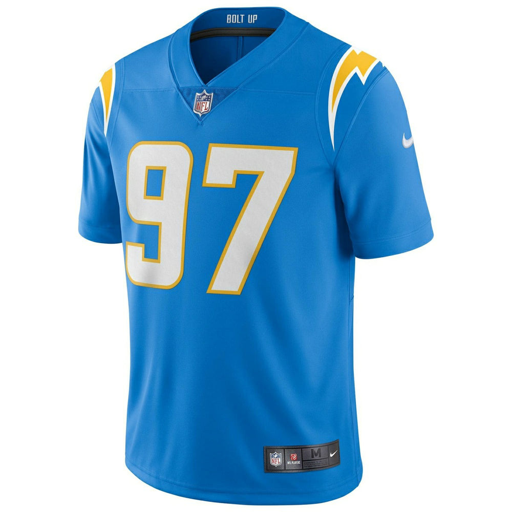 Joey Bosa #97 Los Angeles Chargers Nike Vapor Limited NFL Jersey Blue Lifestyle