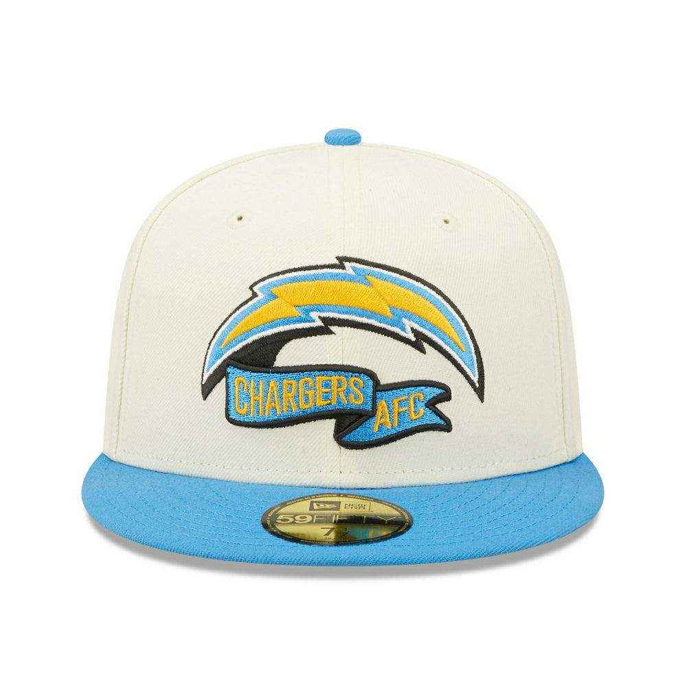 Los Angeles Chargers Traditional On-Field 2022 NFL Sideline New Era 59FIFTY Cap Taass sale