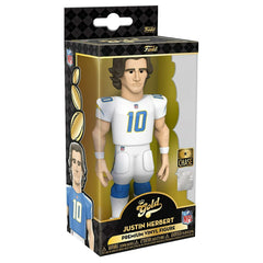 Funko Vinyl Gold 5" Justin Herbert Los Angeles Chargers CHASE Edition NFL Figure Classic