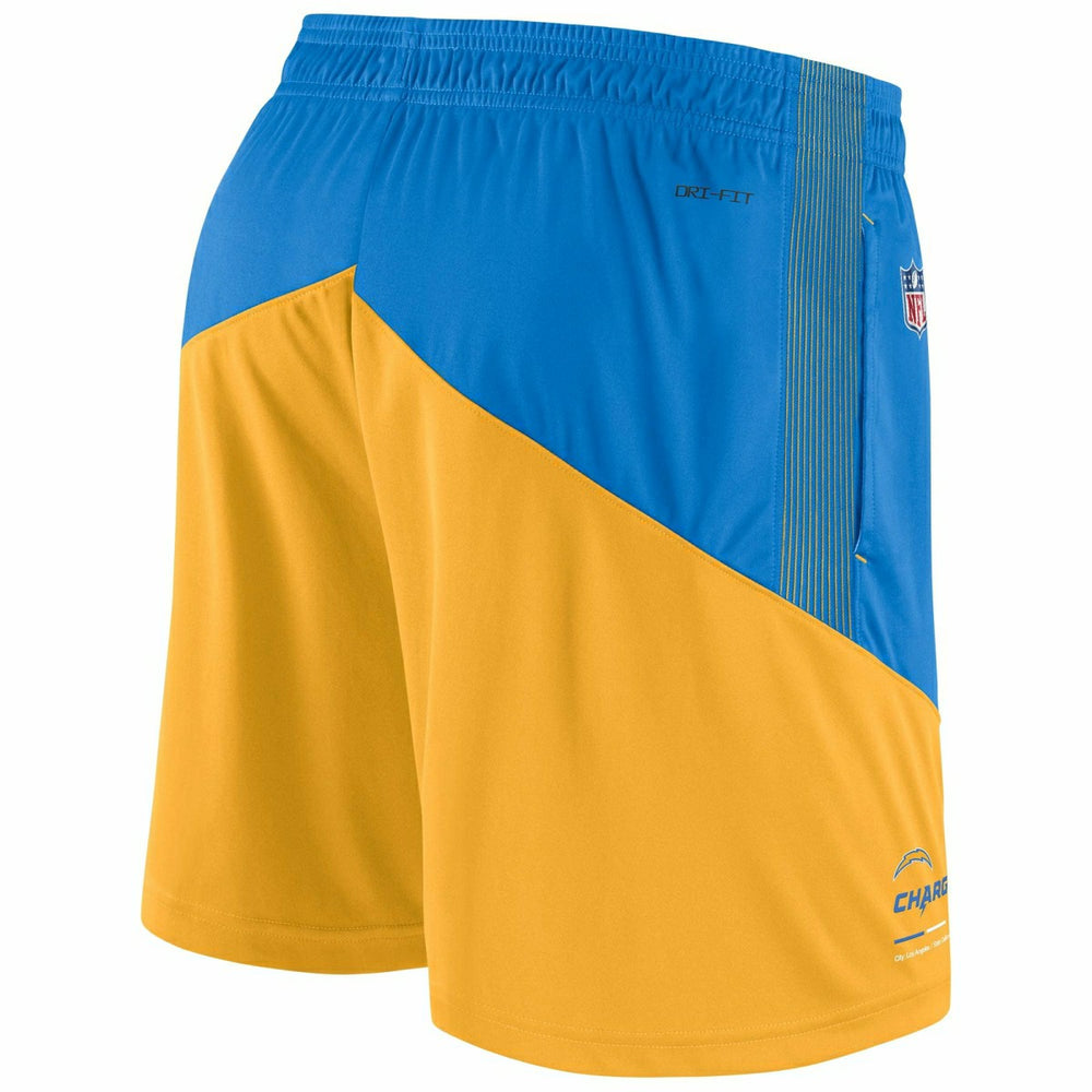 Los Angeles Chargers 2022 NFL On-Field Sideline Nike Dri-FIT Shorts Fashion