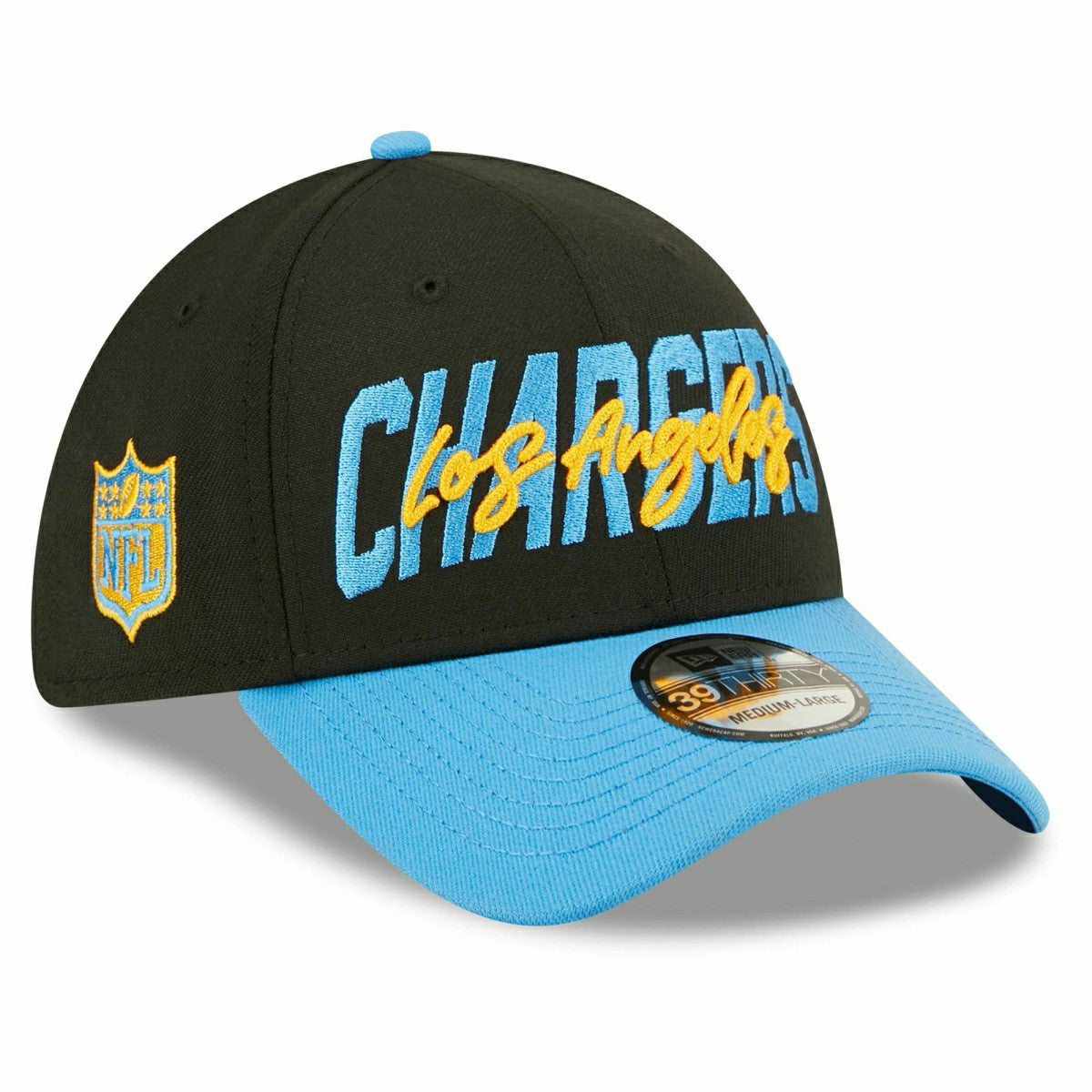 Los Angeles Chargers Official 2022 NFL Draft New Era 39THIRTY Flex Cap Lifestyle
