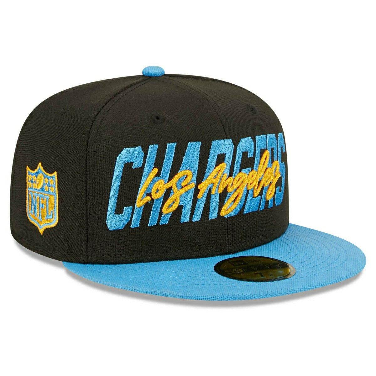 Los Angeles Chargers 2022 NFL Draft On-Stage New Era 59FIFTY Fitted Cap Taass sale