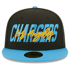 Los Angeles Chargers 2022 NFL Draft On-Stage New Era 59FIFTY Fitted Cap Taass sale