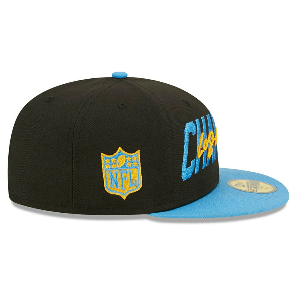 Los Angeles Chargers 2022 NFL Draft On-Stage New Era 59FIFTY Fitted Cap Taass sale