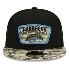 Los Angeles Chargers 2021 NFL On-Field Salute to Service New Era 59FIFTY Fitted Cap Taass sale