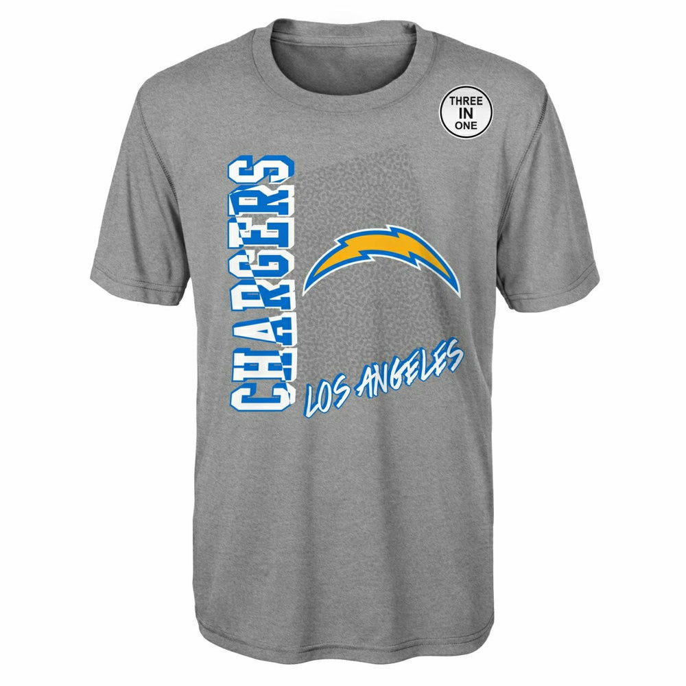 Los Angeles Chargers NFL Football 3-in-1 Combo Shirt Set (YOUTH) Taass US
