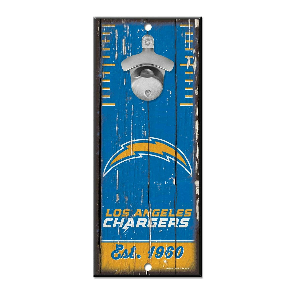 Los Angeles Chargers WinCraft NFL Bottle Opener Sign Fashion