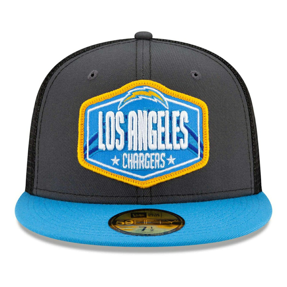 Los Angeles Chargers Official 2021 NFL Draft New Era 59FIFTY Fitted Cap Lifestyle