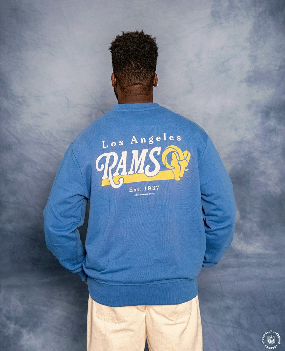 Los Angeles Rams L&L '96 Classics NFL Crew Sweater Blue Lifestyle