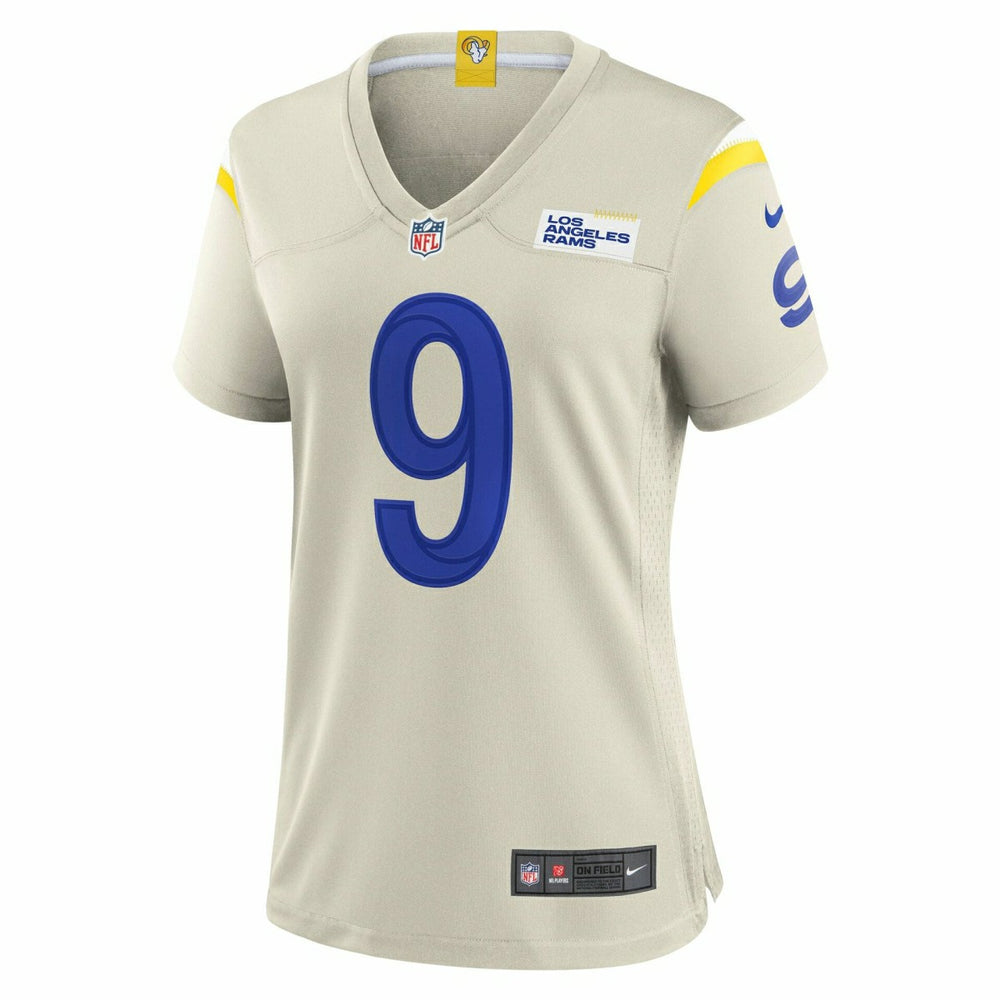 Matthew Stafford #9 Los Angeles Rams Game NFL Jersey Bone (WOMEN'S) Taass sale