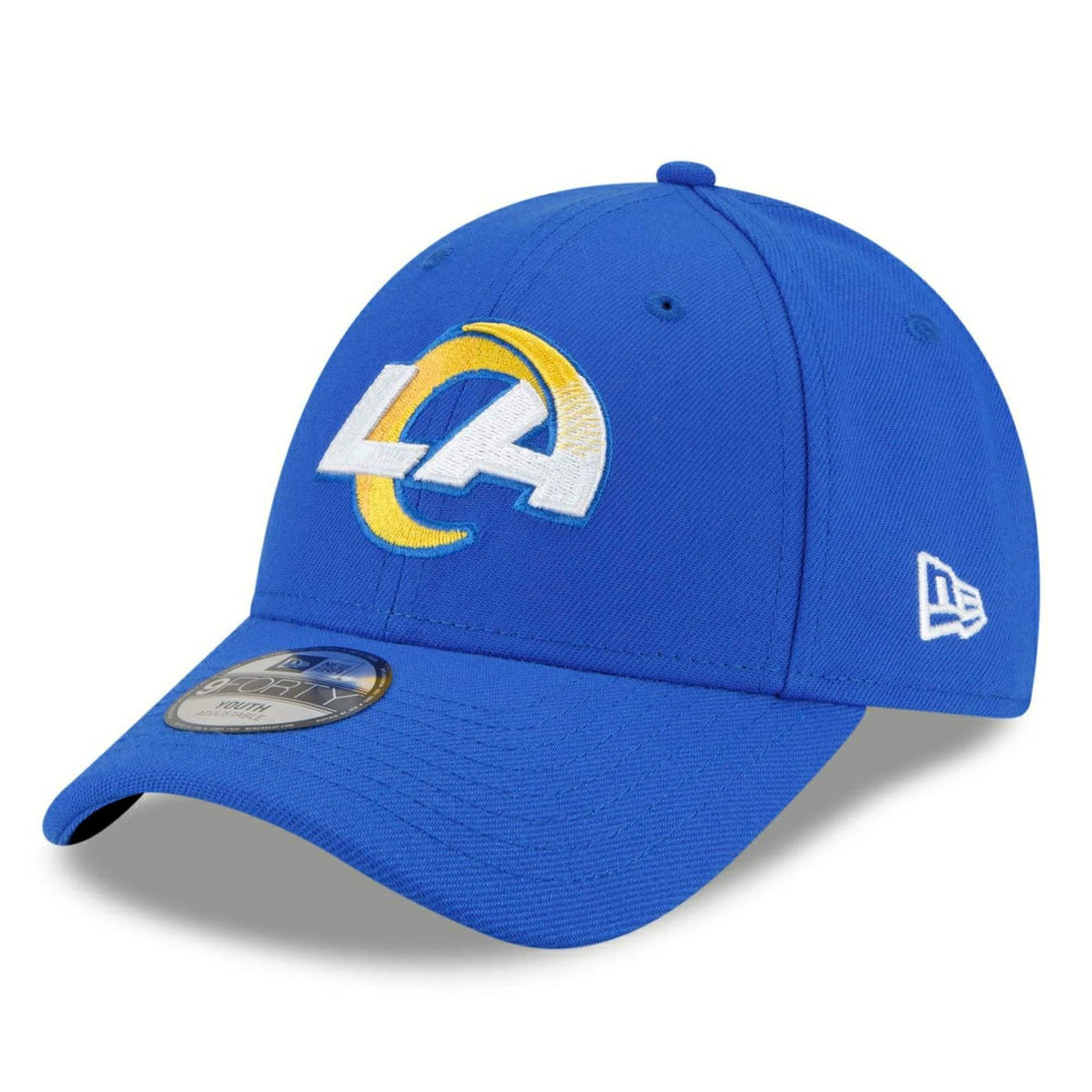 Los Angeles Rams NFL Team Logo 9FORTY Adjustable Cap Blue (YOUTH) Lifestyle