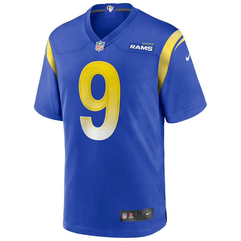 Matthew Stafford #9 Los Angeles Rams Nike Game NFL Football Jersey Blue Taass for sale