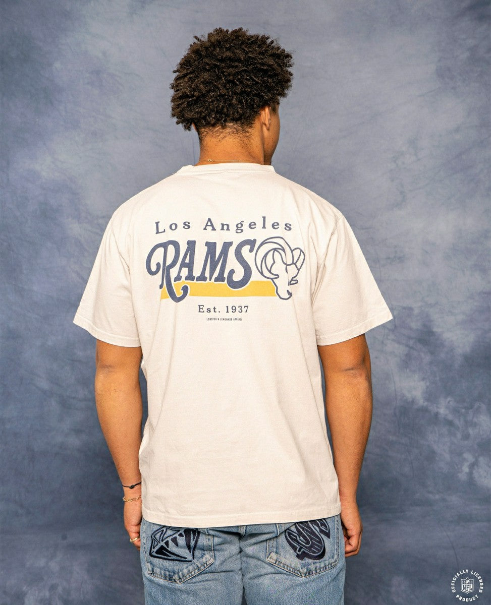 Los Angeles Rams L&L '89 Classics NFL T-Shirt Light Gray Classic