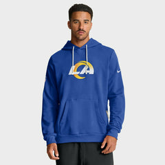 Los Angeles Rams 2025 NFL Sideline Standard Issue Hoodie Blue Fashion