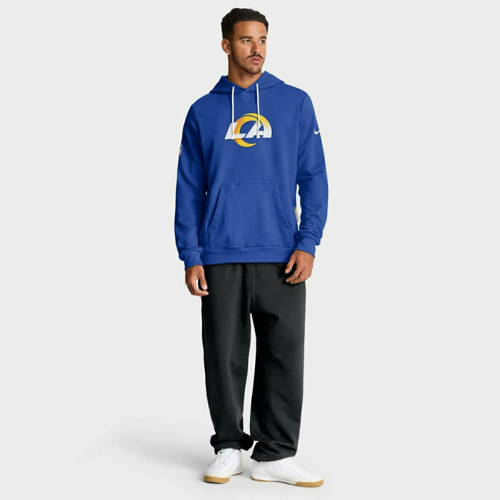 Los Angeles Rams 2025 NFL Sideline Standard Issue Hoodie Blue Fashion