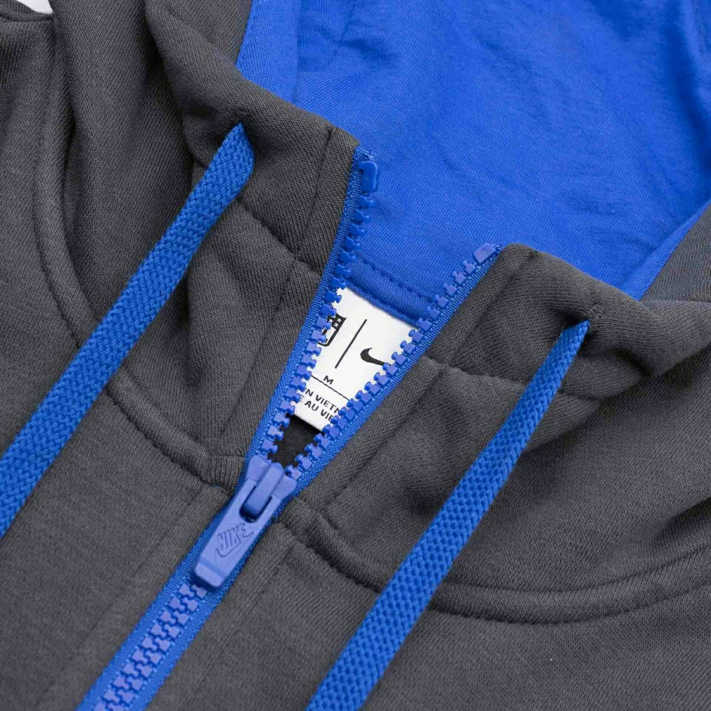Los Angeles Rams Playbook NFL Full-Zip Fleece Hoodie Anthracite Lifestyle