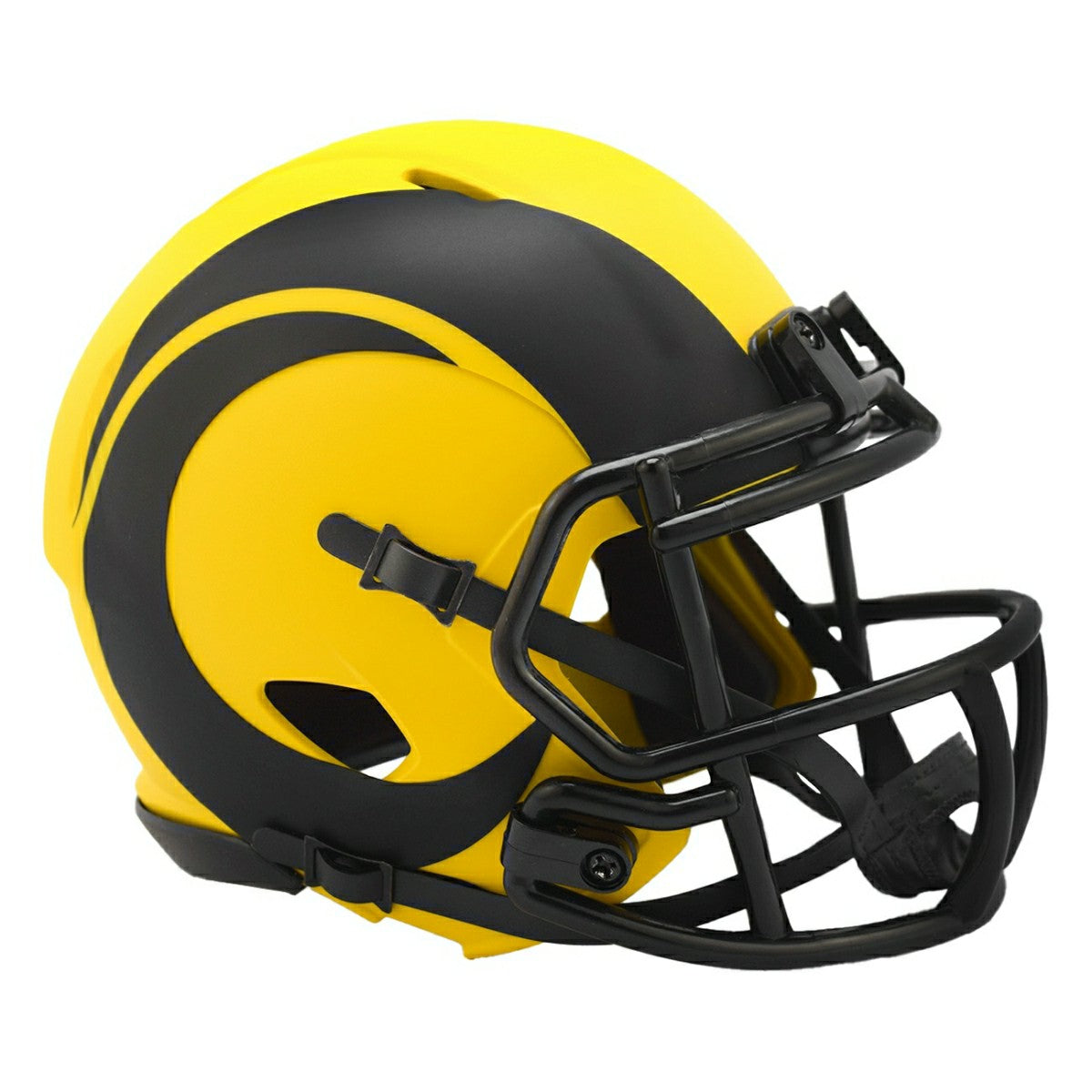 Los Angeles Rams Rave Alternate NFL Speed Mini Helmet Yellow Lifestyle