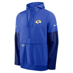 Los Angeles Rams Nike Sideline Half-Zip Anorak NFL Jacke Blue Taass for sale