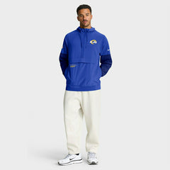 Los Angeles Rams Nike Sideline Half-Zip Anorak NFL Jacke Blue Taass for sale