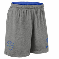 Los Angeles Rams 2025 NFL Sideline Reversible Mesh Nike Dri-FIT Shorts Blue Taass for sale