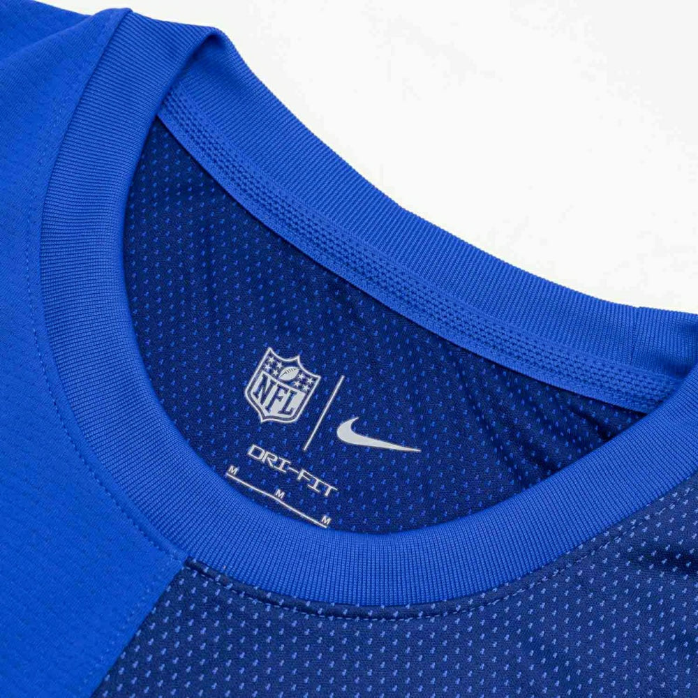 Los Angeles Rams 2025 NFL Sideline Nike Dri-FIT Coach UV Top Blue Taass US