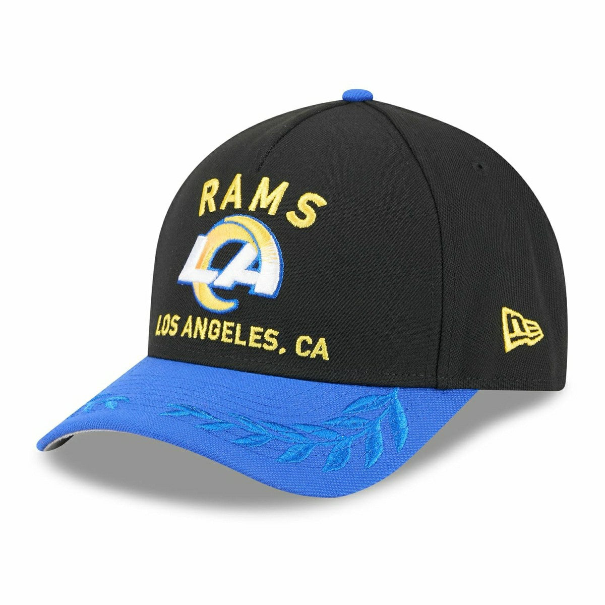 Los Angeles Rams 2025 NFL Draft 9FORTY M-Crown A-Frame Snapback Cap Black Classic