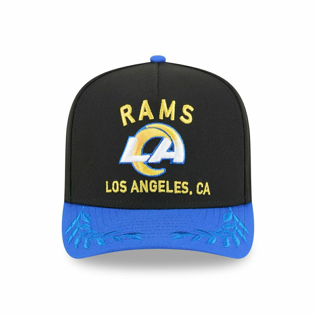 Los Angeles Rams 2025 NFL Draft New Era 9FIFTY A-Frame Snapback Cap Black Fashion