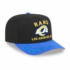 Los Angeles Rams 2025 NFL Draft New Era 9FIFTY A-Frame Snapback Cap Black Fashion